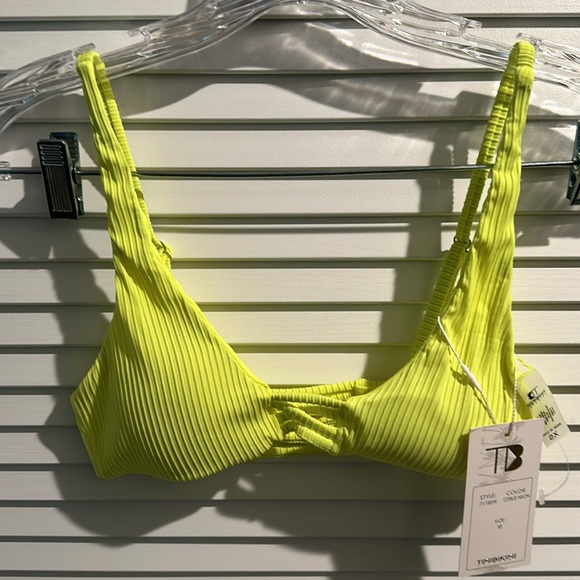 NWT TINIBIKINI Two piece swimsuit with adjustable straps and high leg bottom. - Picture 7 of 8